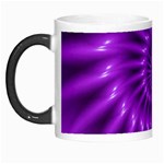 Glossy Bright Purple Fractal Spiral  Morph Mug