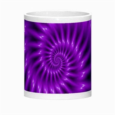 Glossy Bright Purple Fractal Spiral  Morph Mug from ArtsNow.com Center