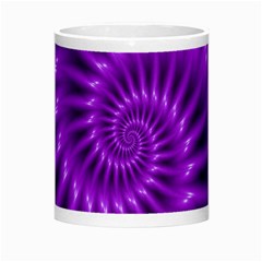 Glossy Bright Purple Fractal Spiral  Morph Mug from ArtsNow.com Center