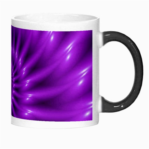 Glossy Bright Purple Fractal Spiral  Morph Mug from ArtsNow.com Right