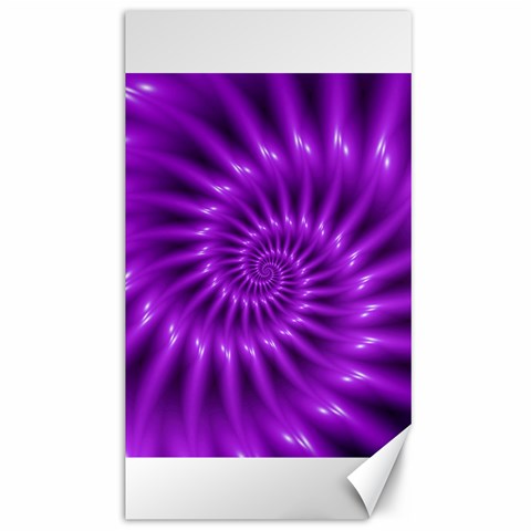 Glossy Bright Purple Fractal Spiral  Canvas 40  x 72  from ArtsNow.com 39.28 x69.23  Canvas - 1