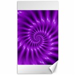 Glossy Bright Purple Fractal Spiral  Canvas 40  x 72 