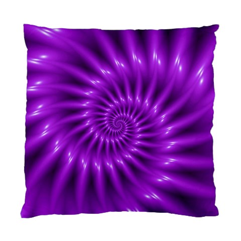 Glossy Bright Purple Fractal Spiral  Standard Cushion Case (Two Sides) from ArtsNow.com Front