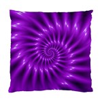 Glossy Bright Purple Fractal Spiral  Standard Cushion Case (Two Sides)