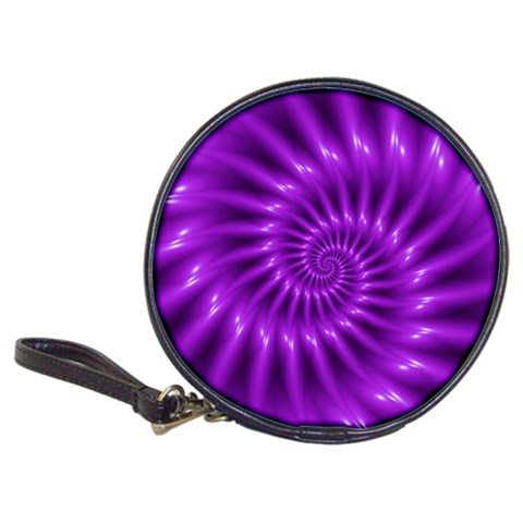 Glossy Bright Purple Fractal Spiral  Classic 20 Front