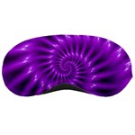 Glossy Bright Purple Fractal Spiral  Sleeping Mask