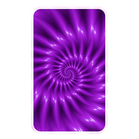 Glossy Bright Purple Fractal Spiral  Memory Card Reader (Rectangular) from ArtsNow.com Front