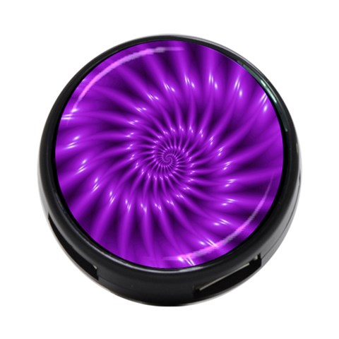 Glossy Bright Purple Fractal Spiral  4 Back