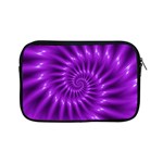 Glossy Bright Purple Fractal Spiral  Apple iPad Mini Zipper Case