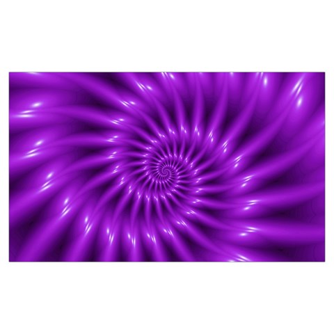 Glossy Bright Purple Fractal Spiral  Samsung Note 4 Hardshell Back Case from ArtsNow.com Front