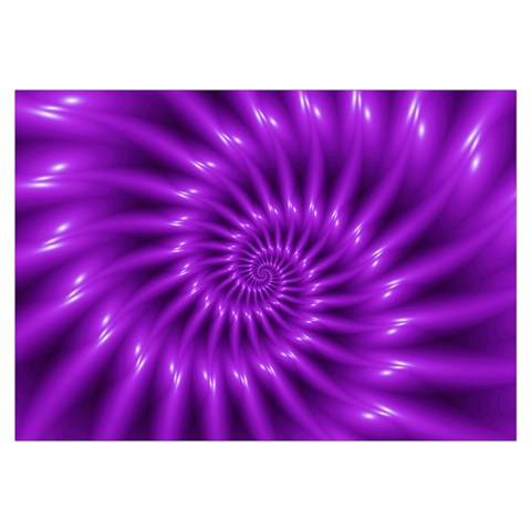 Glossy Bright Purple Fractal Spiral  Samsung Galaxy Note 4 Case (White) from ArtsNow.com Front