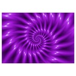 Glossy Bright Purple Fractal Spiral  Samsung Galaxy Note 4 Case (White)