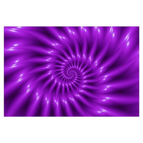 Glossy Bright Purple Fractal Spiral  Samsung Galaxy Note 4 Case (Black) from ArtsNow.com Front