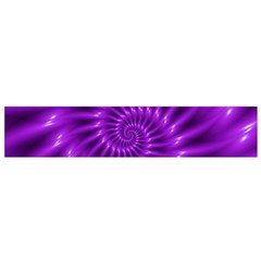 Glossy Bright Purple Fractal Spiral  Flano Scarf (Small) from ArtsNow.com Front