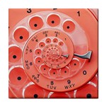 Apircot Orange Vintage Retro Rotary Dial Spiral Droste  Tile Coaster