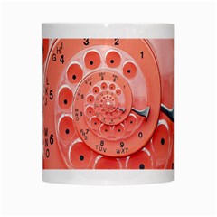 Apircot Orange Vintage Retro Rotary Dial Spiral Droste  White Mug from ArtsNow.com Center