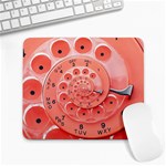 Apircot Orange Vintage Retro Rotary Dial Spiral Droste  Large Mousepad