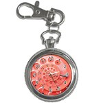 Apircot Orange Vintage Retro Rotary Dial Spiral Droste  Key Chain Watch