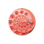 Apircot Orange Vintage Retro Rotary Dial Spiral Droste  Magnet 3  (Round)