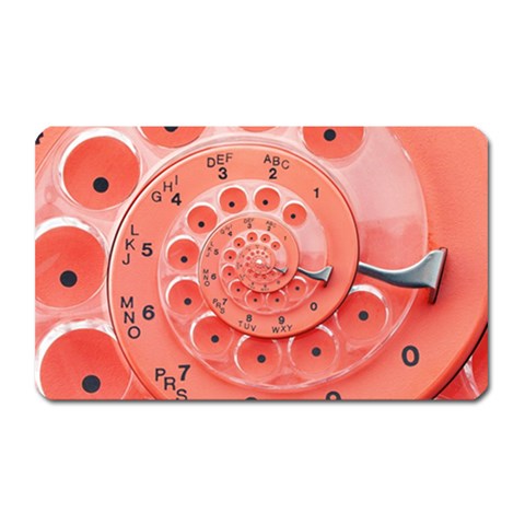 Apircot Orange Vintage Retro Rotary Dial Spiral Droste  Magnet (Rectangular) from ArtsNow.com Front