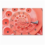 Apircot Orange Vintage Retro Rotary Dial Spiral Droste  Postcard 4  x 6 