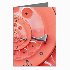 Apircot Orange Vintage Retro Rotary Dial Spiral Droste  Greeting Card from ArtsNow.com Left