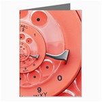 Apircot Orange Vintage Retro Rotary Dial Spiral Droste  Greeting Cards (Pkg of 8)