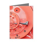 Apircot Orange Vintage Retro Rotary Dial Spiral Droste  Mini Greeting Card