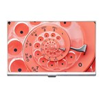 Apircot Orange Vintage Retro Rotary Dial Spiral Droste  Business Card Holder