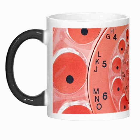 Apircot Orange Vintage Retro Rotary Dial Spiral Droste  Morph Mug from ArtsNow.com Left