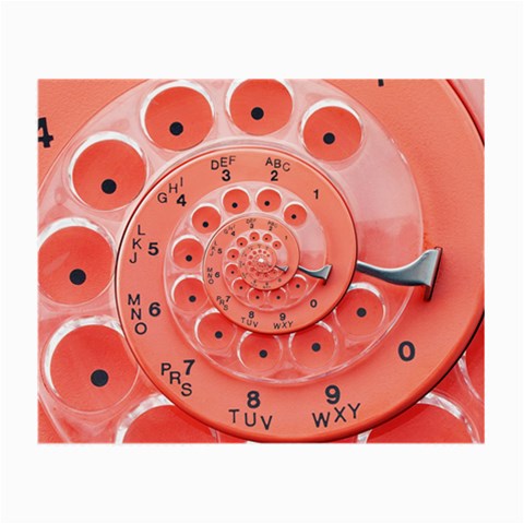 Apircot Orange Vintage Retro Rotary Dial Spiral Droste  Small Glasses Cloth from ArtsNow.com Front