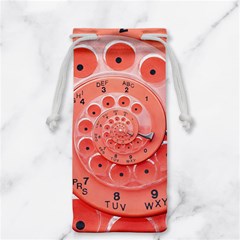 Apircot Orange Vintage Retro Rotary Dial Spiral Droste  Jewelry Bag from ArtsNow.com Front