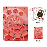 Apircot Orange Vintage Retro Rotary Dial Spiral Droste  Playing Cards Single Design