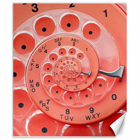 Apircot Orange Vintage Retro Rotary Dial Spiral Droste  Canvas 20  x 24  from ArtsNow.com 19.57 x23.15  Canvas - 1