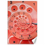 Apircot Orange Vintage Retro Rotary Dial Spiral Droste  Canvas 20  x 30 