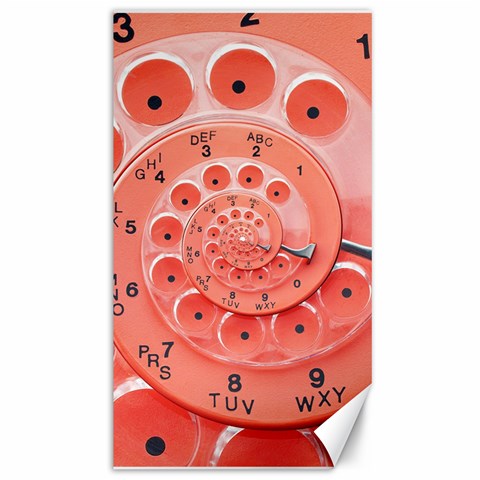 Apircot Orange Vintage Retro Rotary Dial Spiral Droste  Canvas 40  x 72  from ArtsNow.com 39.28 x69.23  Canvas - 1