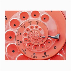 Apircot Orange Vintage Retro Rotary Dial Spiral Droste  Small Glasses Cloth (2 Sides) from ArtsNow.com Front