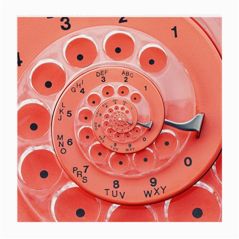 Apircot Orange Vintage Retro Rotary Dial Spiral Droste  Medium Glasses Cloth from ArtsNow.com Front