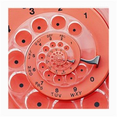 Apircot Orange Vintage Retro Rotary Dial Spiral Droste  Medium Glasses Cloth (2 Sides) from ArtsNow.com Front