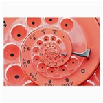 Apircot Orange Vintage Retro Rotary Dial Spiral Droste  Large Glasses Cloth