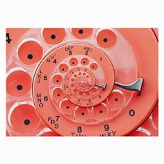 Apircot Orange Vintage Retro Rotary Dial Spiral Droste  Large Glasses Cloth (2 Sides) from ArtsNow.com Front