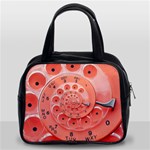 Apircot Orange Vintage Retro Rotary Dial Spiral Droste  Classic Handbag (Two Sides)