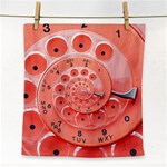 Apircot Orange Vintage Retro Rotary Dial Spiral Droste  Face Towel