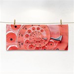 Apircot Orange Vintage Retro Rotary Dial Spiral Droste  Hand Towel