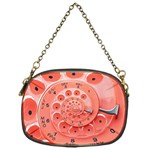 Apircot Orange Vintage Retro Rotary Dial Spiral Droste  Chain Purse (One Side)