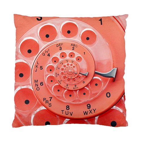 Apircot Orange Vintage Retro Rotary Dial Spiral Droste  Standard Cushion Case (One Side) from ArtsNow.com Front