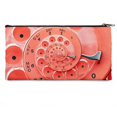 Apircot Orange Vintage Retro Rotary Dial Spiral Droste  Pencil Case from ArtsNow.com Back