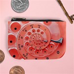 Apircot Orange Vintage Retro Rotary Dial Spiral Droste  Mini Coin Purse