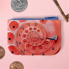 Apircot Orange Vintage Retro Rotary Dial Spiral Droste  Mini Coin Purse from ArtsNow.com Back