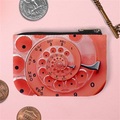 Apircot Orange Vintage Retro Rotary Dial Spiral Droste  Mini Coin Purse from ArtsNow.com Back